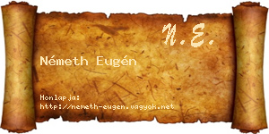 Németh Eugén névjegykártya